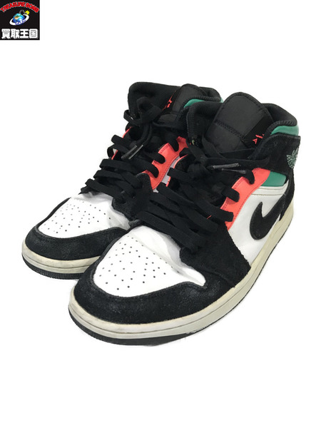 NIKE AIR JORDAN 1 MID/852542-116/27.0㎝/ナイキ/黒/スニーカー[値下]