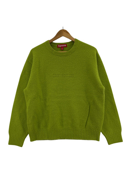 21AW Supreme Piled Sweater lime ニット