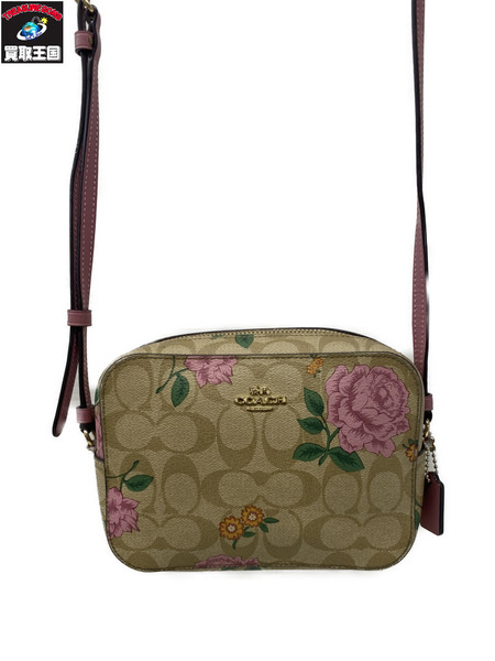 ショルダーバッグ COACH 花柄 シグネチャー ショルダーバッグ 2465