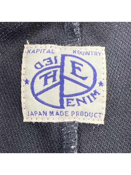 KAPITAL 25SS スムースジャージー TH.D.D バギートラックパンツ 4 黒 K2503LP107