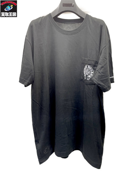 CHROME HEARTS Horseshoe S/S Tee ホースシューS/SポケTee XXL 黒
