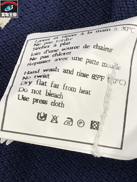 CHANEL  ココボタン ワンピース 紺(42)