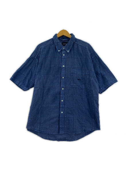 DESCENDANT hann袖シャツ DISTRIBUTION PATCHWORK SS SHIRT 1