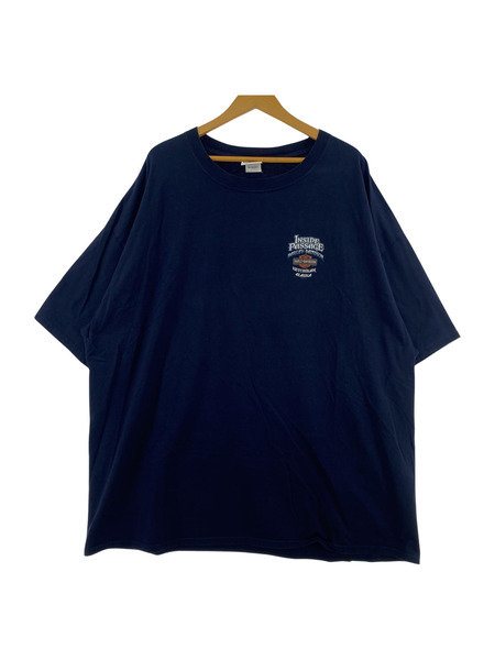 Harley-Davidson バックプリント オオカミ Tシャツ (3XL) 紺