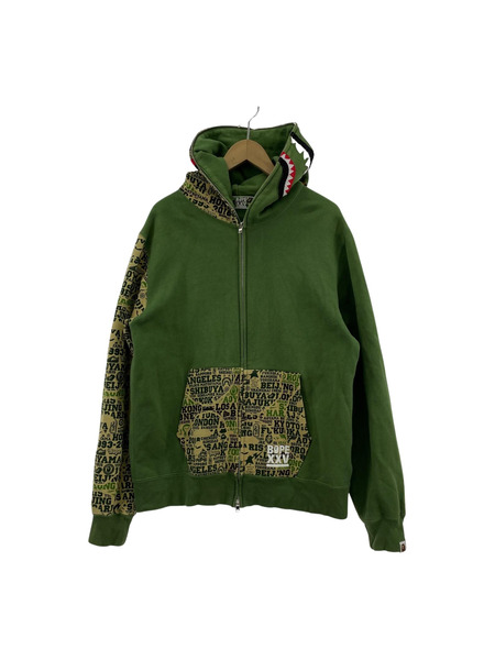 A BATHING APE 25th XXV CITIES CAMO shark full zip hoodie XL[値下]