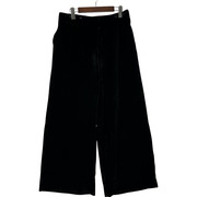 Y's ベルベットワイドパンツ 1 黒 YK-P01-202