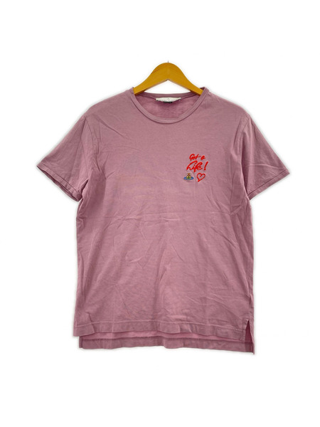 Vivienne Westwood 半袖Tシャツ・カットソー Get a Life! 刺繍 ピンク