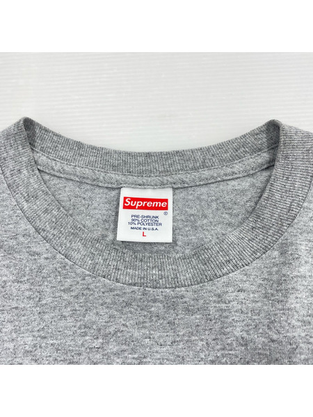 Supreme 半袖Tシャツ・カットソー 22ss Classic Logo Tee (L) グレー