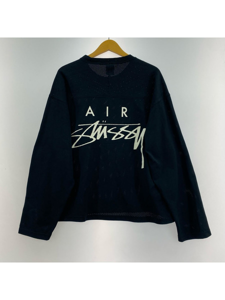 NIKE 長袖Tシャツ・カットソー ×Stussy Long Sleeve Top M BLK