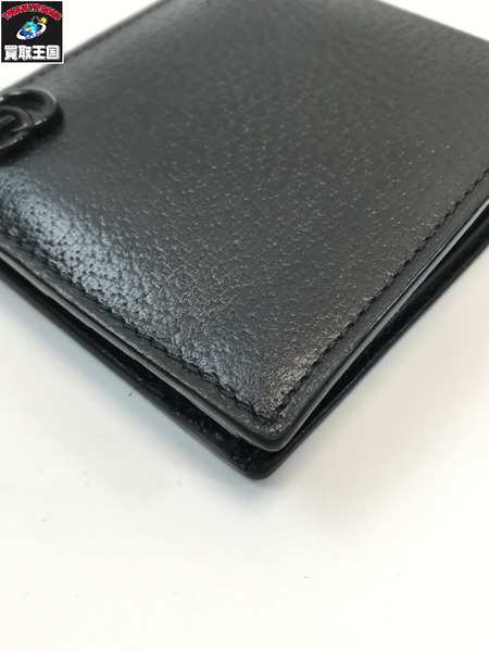 GUCCI グッチ 428725 GGマーモント コンパクトウォレット レザー コンパクト ブラック