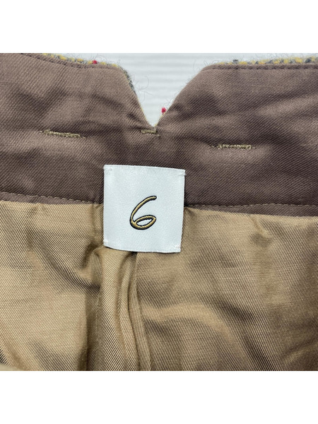 6 ROKU NEP TWEED PANTS 8614-202-0245[値下]