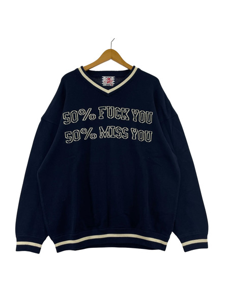 son of the cheese  22AW ニット L ネイビー