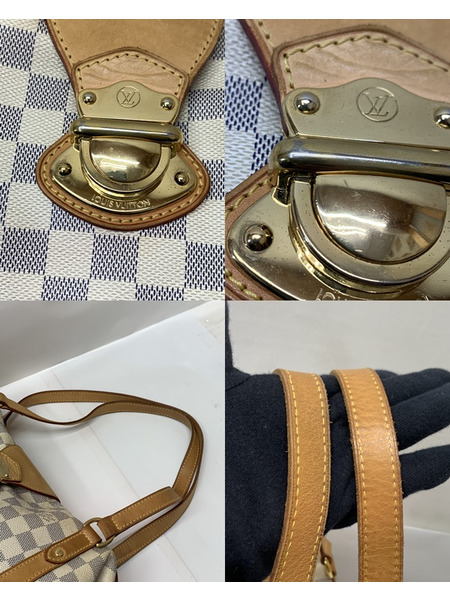 LV ダミエ・アズール ストレーザPM N42220 箱なし ダメージあり ルイ ヴィトン LOUIS VUITTON  ショルダーバッグ 