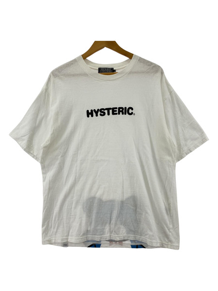 HYSTERIC GLAMOUR 23SS HYS BEAR ロゴ グラフィック プリントT (L) ホワイト