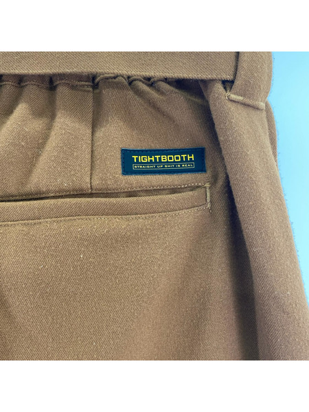TIGHTBOOTH パンツ BAGGY SLACKS (XL) 茶