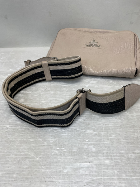 PRADA ヴィッテロダイノ ソフトレザー ショルダーバッグ ピンクベージュ 1BD314