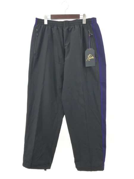 Needles/DCSHOES/TRACK PANT-POLY RIPSTOP/L/ブラック