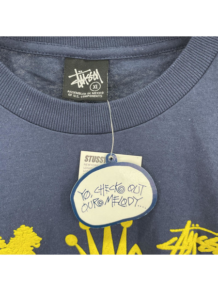 STUSSY　LESSON 1 Tシャツ　ネイビー　XL