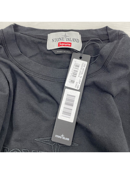 Supreme 半袖Tシャツ・カットソー × STONE ISLAND S/S Top ブラック XL