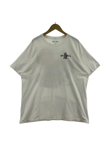 半袖Tシャツ・カットソー Rat Fink REVENGE! 白(XL)