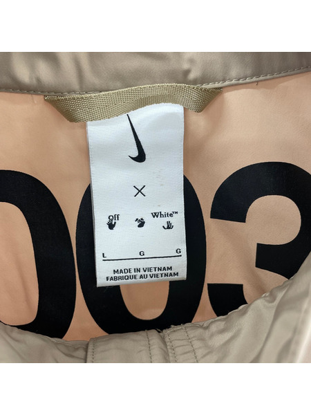 NIKE ジャケット ×OFF-WHITE ナイロンジャケット (L)