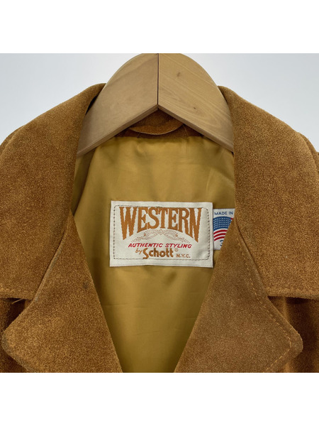 WESTERN AUTHENTIC STYLING by Schott スウェード ウエスタンジャケット 38