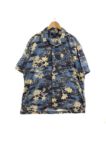 POLO SPORT RALPH LAUREN アロハシャツ 花柄 青 XL