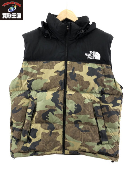 THE NORTH FACE 22AW NUPTSE VEST CAMO (L)[値下]