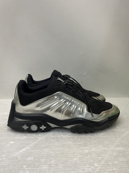 LOUIS VUITTON 21AW ミレニアムライン テックスニーカー 7 ブラック×シルバー