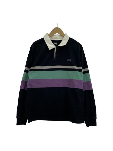 STUSSY/ラガーシャツ（M)