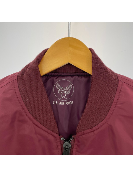 ミリタリージャケット MA-1 (XL) 赤