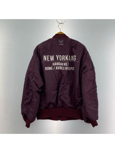 ミリタリージャケット MA-1 (XL) 赤