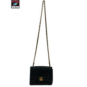 CHANEL シャネル ミニマトラッセ ラムスキン チェーンショルダーバック ブラック