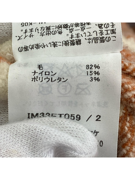 ISSEY MIYAKE 長袖ワンピース 23AW RHYTHM CHECK DRESS