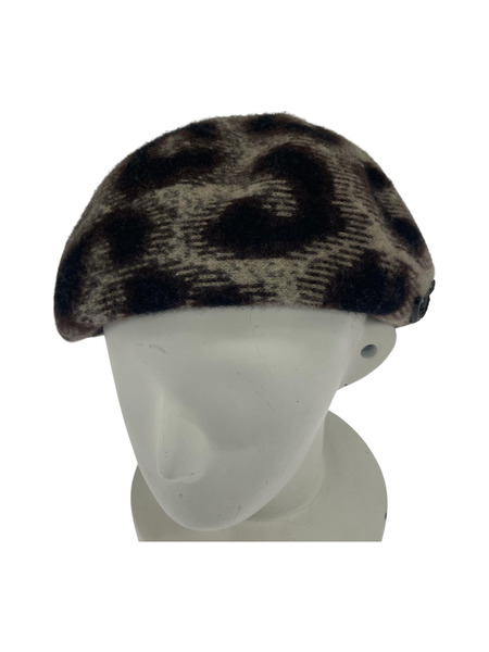Vivienne Westwood レオパードベレー帽 茶｜商品番号：2100209602468 