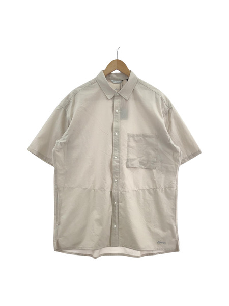 NANGA/AIR CLOTH COMFY S/S SHIRT/L/シャツ/アイボリー