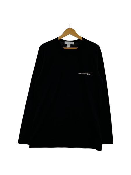 COMME des GARCONS SHIRT 胸ロゴロンTee 黒[値下]