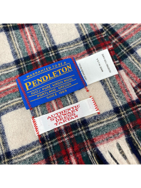 PENDLETON USA製 ウールチェックマフラー