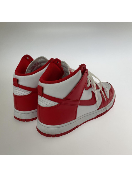 NIKE DUNK HI RETRO CHAMPIONSHIP WHITE AND RED 27.5cm