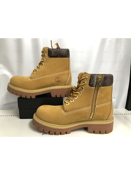 靴 Timberland 6インチブーツ/モノグラム/US9ハーフ[値下]