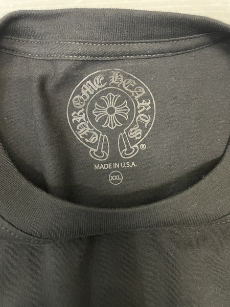 CHROME HEARTS CH CRS SCROLL LABEL スクロールラベルS/STee XXL ブラック