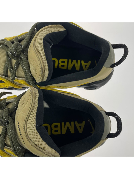 NIKE×AMBUSH Air More Uptempo Low Vivid Sulfur andLimestone