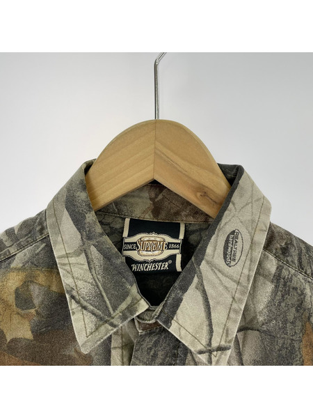 OLD・VINTAGE 半袖シャツ WINCHESTER リアルツリーカモ柄シャツ