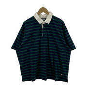 WIND AND SEA BORDER RUGBY SHIRT Navy/Green[値下]
