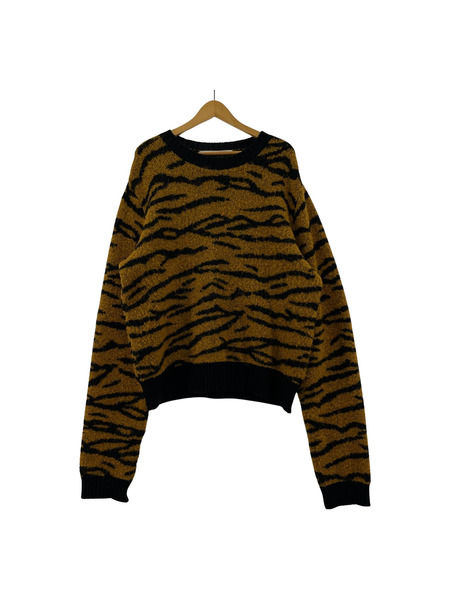 JOHN LAWRENCE SULLIVAN/TIGER JACQUARD KNIT SWEATER（OS)