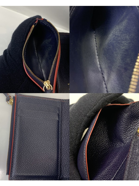LV モノグラム・アンプラント ポルトフォイユ ヴィクトリーヌ マリーヌルージュ M64577 開封品 ダメージあり ルイ ヴィトン LOUIS VUITTON 三つ折り財布 コンパクトウォレット