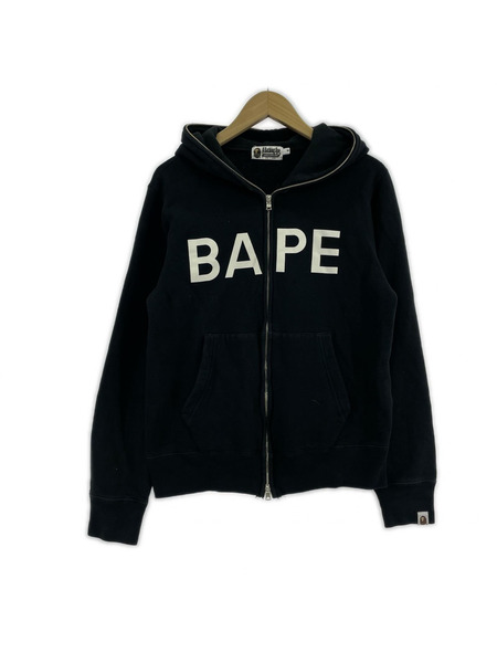 A BATHING APE パーカー(ジップアップ) フルジップパーカー BLK