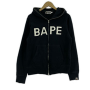 A BATHING APE パーカー(ジップアップ) フルジップパーカー BLK
