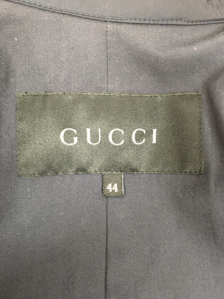 メンズラグ衣料 GUCCI ナイロンジャケット (44) ネイビー