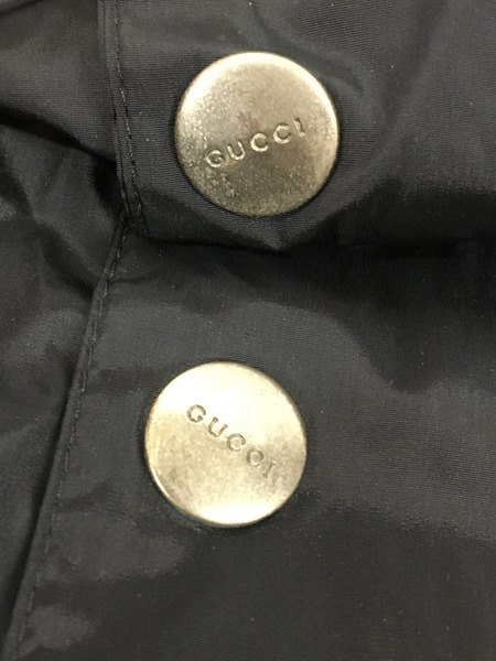 メンズラグ衣料 GUCCI ナイロンジャケット (44) ネイビー